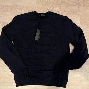Versace Men's black cotton sweater